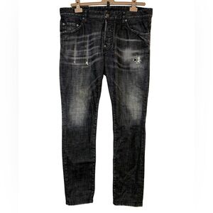 DSQUARED2 DARK EASY WASH SKATER JEANS